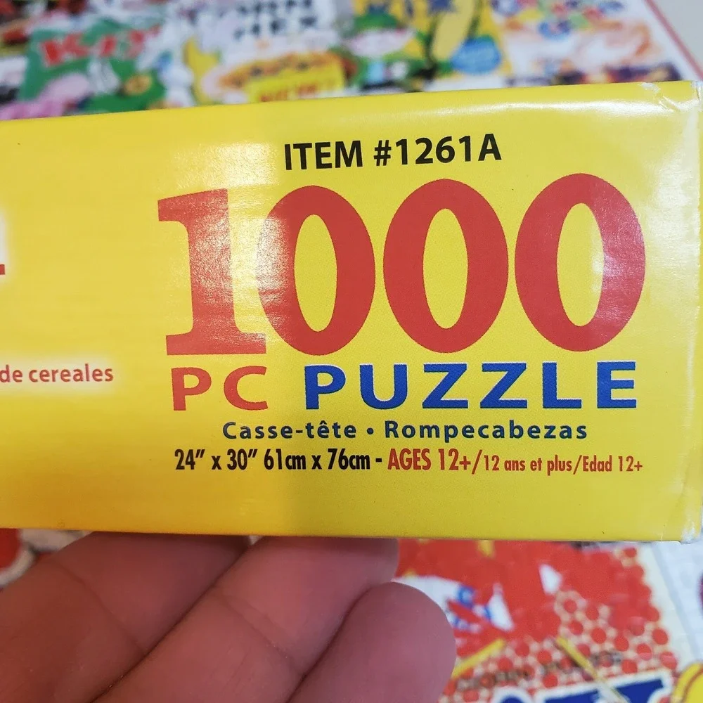White Mountain 1000 Jigsaw Puzzle GENERAL MILLS CEREAL‎ BOXES Larger Pieces EUC